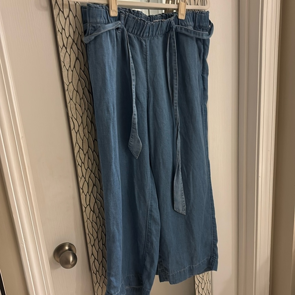 LOFT wide leg petite pants
